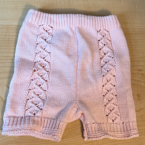 Joseph Magnin Made in Italy Baby girl pink knit set top and bottom - Picture 5 of 17